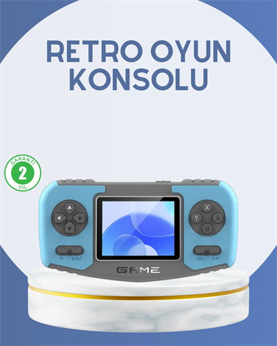 Çocuklara Özel Retro Oyun Konsolu Portatif Eğlence Cihazı