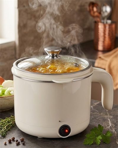 Çok Amaçlı Elektrikli Pişirici 1 Litre Mini Elektrikli Tencere Buharda Pişirme Özellikli