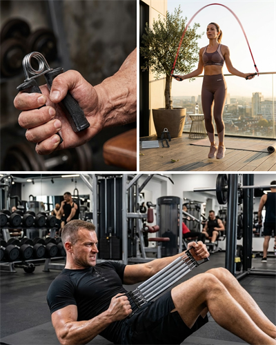 Çok Amaçlı Spor Seti Atlama İpi El Yayı Karın Kas Aleti