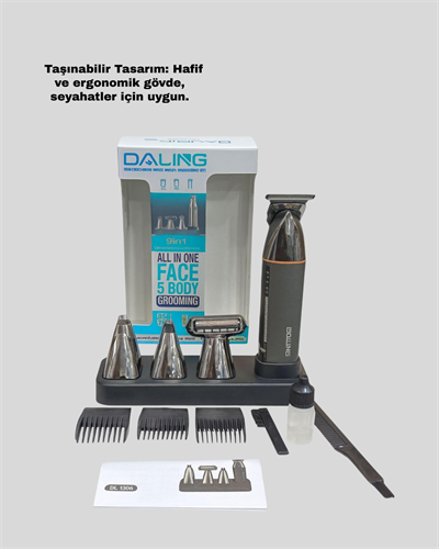 Çok Fonksiyonlu 9’u 1 Arada Tıraş Makinesi Şarjlı Saç Sakal Düzeltici