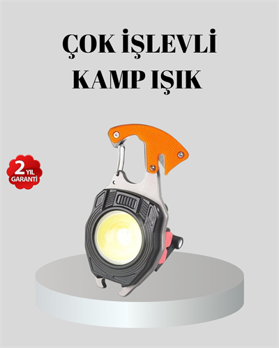 Çok Fonksiyonlu Anahtarlık Fener – Güçlü LED Işıklı, Şarjlı, Düdüklü ve Tornavidalı Mini El Feneri