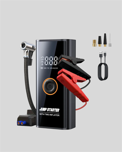 Çok Fonksiyonlu Araç Yol Yardım Kiti Jump Starter ve Lastik Pompası
