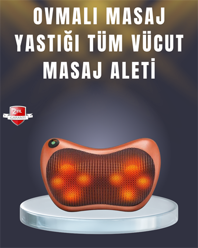 Çok Fonksiyonlu Boyun Bel Sırt Masaj Yastığı Araç İçi Uyumlu