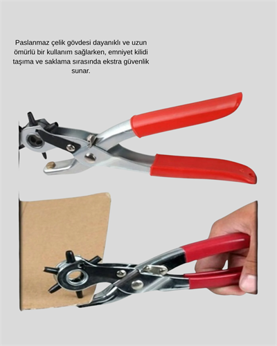 Çok Fonksiyonlu Delik Açma Pensesi 2mm–4.5mm Ayarlı Metal Gövdeli