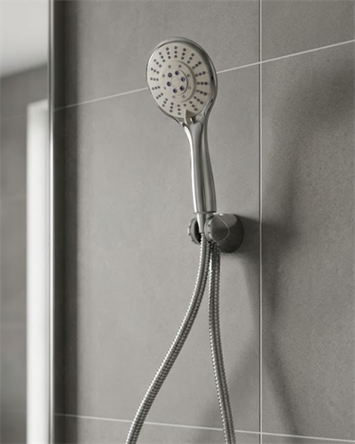 Çok Fonksiyonlu El Duşu Başlığı Spiral Hortumlu Dayanıklı Duş Seti