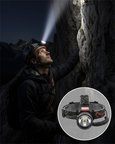 Çok Fonksiyonlu LED Kafa Feneri Ayarlanabilir Odaklı