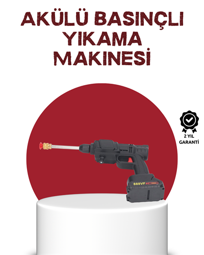 Çok Fonksiyonlu Şarjlı Basınçlı Yıkama Tabancası Ev Araç Bahçe