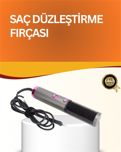 Çok Yönlü Kullanıma Uygun Saç Kurutma ve Düzleştirme Fırçası