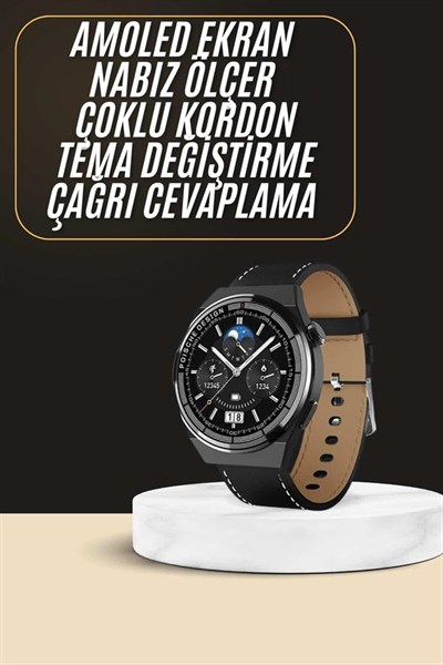 Çoklu Kordon Hediyeli Akıllı Saat Çağrı Cevaplama Müzik Dinleme Dokunmatik Ekran