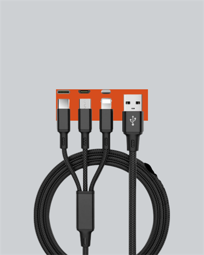 Çoklu USB Şarj Kablosu – 1,2m Hızlı Şarj, 3A Güçlü Akım