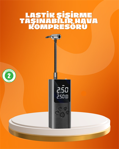 Çoklu Valf Adaptörlü Dijital Hava Pompası