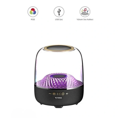 D33 Siyah Taşınabilir Kablosuz Bluetooth Hoparlör