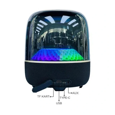 D33 Siyah Taşınabilir Kablosuz Bluetooth Hoparlör