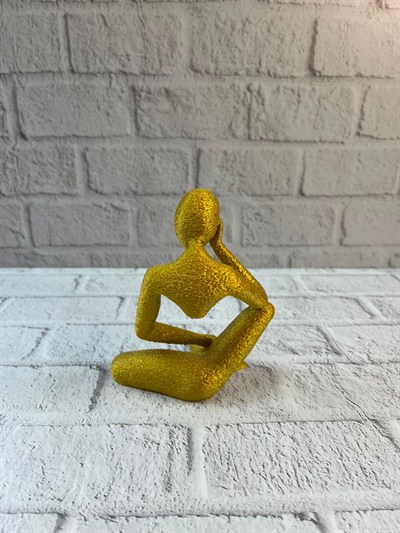 DEKORATİF İNSAN FİGÜRÜ SARI