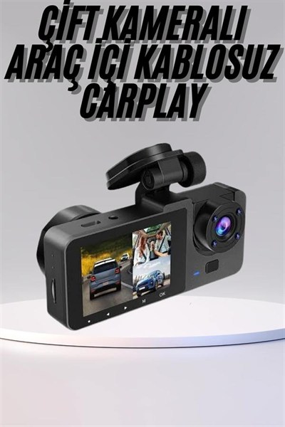 DVR Araç İçi Kamera Hareket Algılayabilen 1080P CarPlay Video Kaydedici