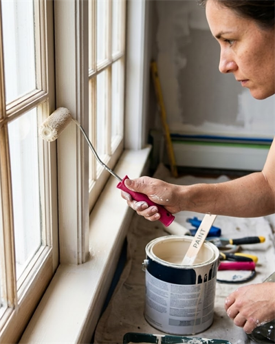 Dar Alan Boyama Rulosu 10 Cm Boya Fırça Seti 6 Adet Yedek Rulo Hediyeli