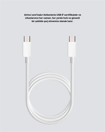 Dayanıklı Dış Kaplamalı 30W 5.0A Type-C Hızlı Şarj ve Data Kablosu