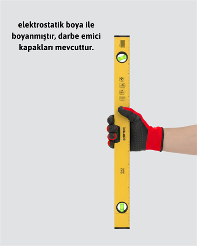 Dayanıklı Plastik Gövdeli 600 mm Su Terazisi