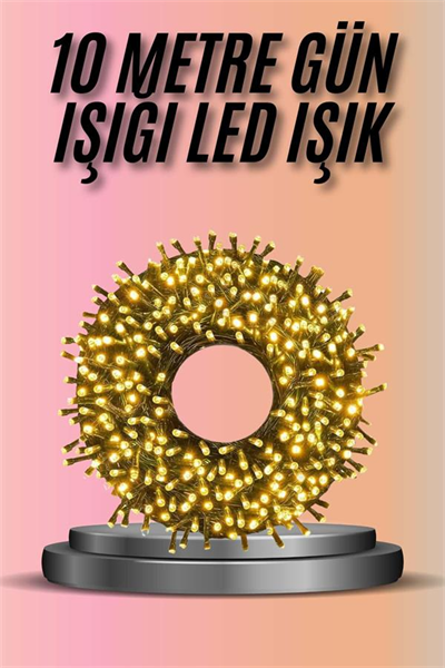 Dekoratif Aydınlatma Ampüllü 10 Metre Gün Işığı Şerit Led