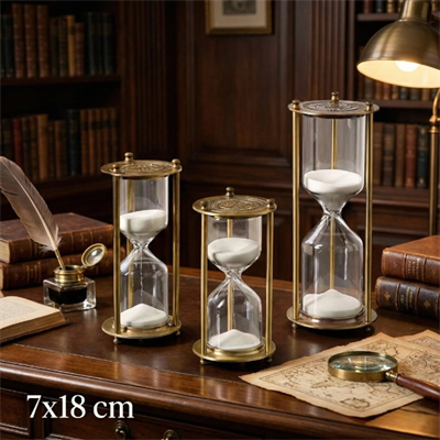 Dekoratif Cam Kum Saati 7x18 cm