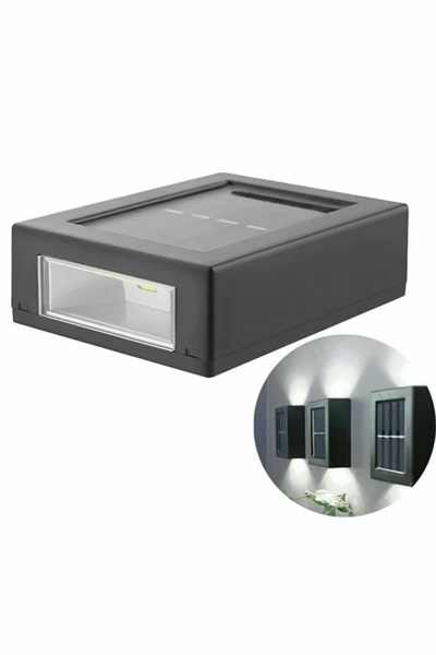 Dekoratif Duvar Lambası Solar Güneş Enerjili Bahçe Aydınlatması