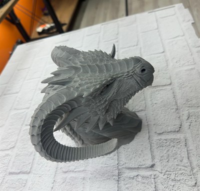 Dekoratif Ejderha Heykeli Özel Tasarım Mitolojik Figür 22x17 cm