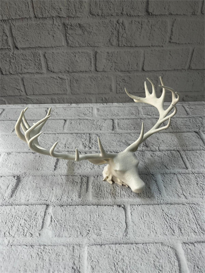 Dekoratif Geyik Başı Heykel 25 cm Modern Minimal Tasarım