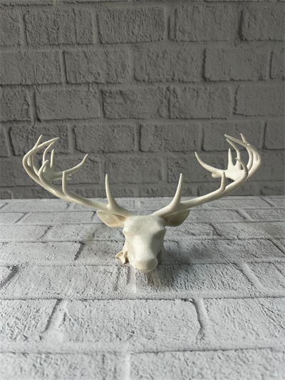 Dekoratif Geyik Başı Heykel 25 cm Modern Minimal Tasarım