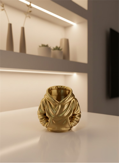 Dekoratif Gold Hoodie Kalemlik 10x10 cm