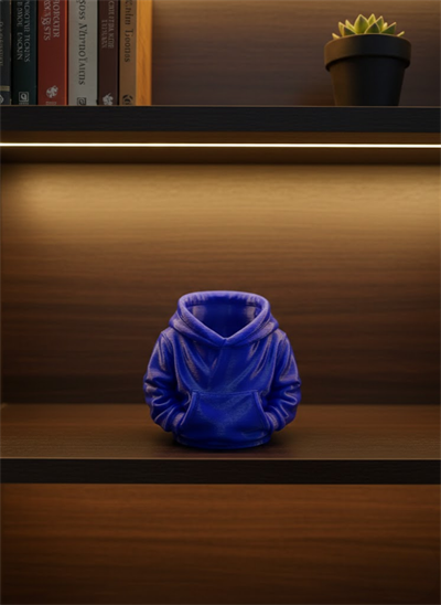 Dekoratif Lacivert Hoodie Kalemlik 10x10 cm