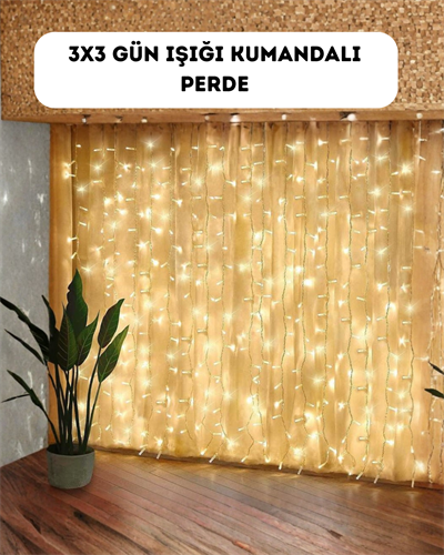 Dekoratif Perde Peri Led Günışığı Renk 8 Fonksiyonlu Işık