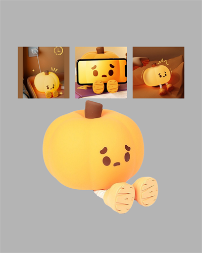 Dekoratif Pumpkin Gece Lambası Şarjlı Dokunmatik LED Işık