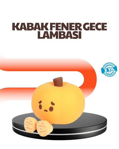 Dekoratif Pumpkin Gece Lambası Şarjlı Dokunmatik LED Işık