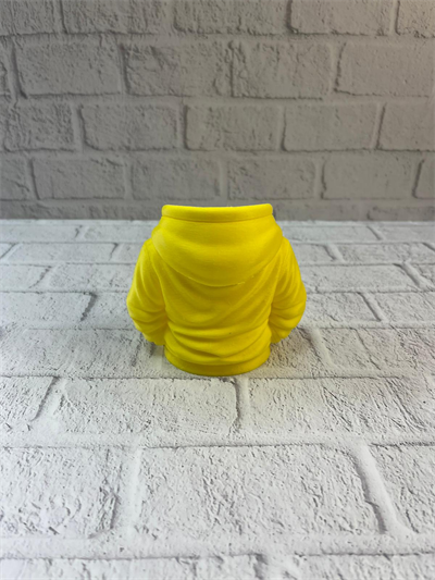 Dekoratif Sarı Hoodie Kalemlik 10x10 cm