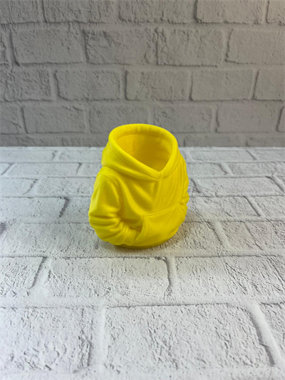 Dekoratif Sarı Hoodie Kalemlik 10x10 cm