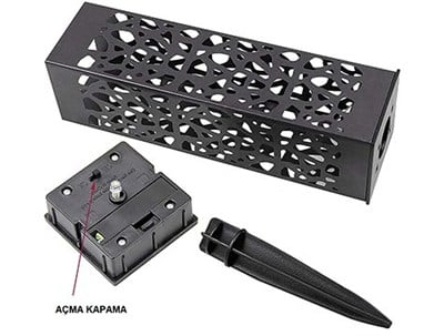 Dekoratif Solar Güneş Enerjili Bahçe Aydınlatması Yürüyüş Yolu Seti ( 8 Adet )