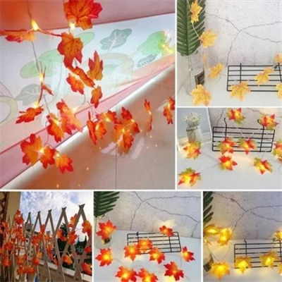 Dekoratif Sonbahar Yapraklı Şerit LED Işık