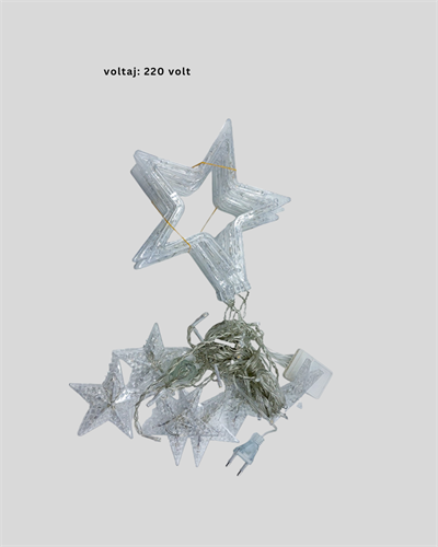 Dekoratif Yıldız Peri Led Perde 3x3 Metre Ortam Işığı