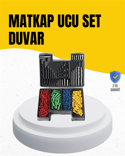 Delme Uç Seti 24 Parça Kutulu Matkap Ucu Ahşap Metal Beton İçin