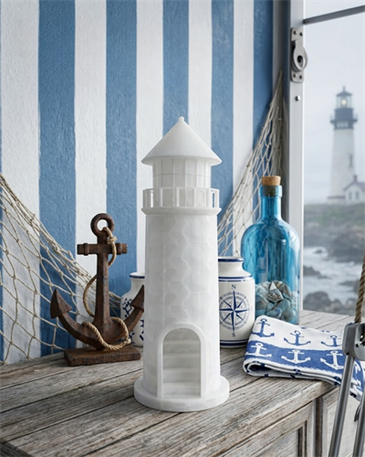 Deniz Temalı 3D Deniz Feneri Dekoratif Obje Ev Aksesuarı