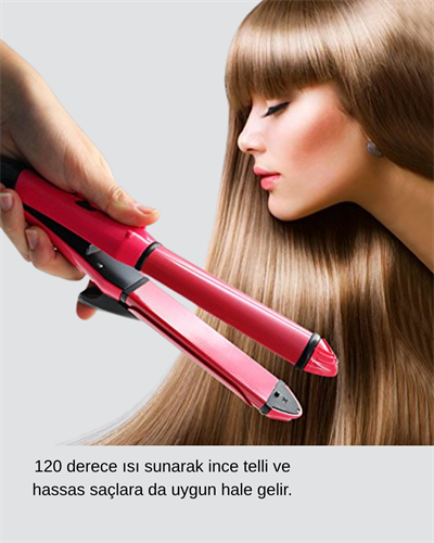 Dereceli Seramik Saç Düzleştirici – 5 Isı Seviyesi, 200°C Maksimum Sıcaklık