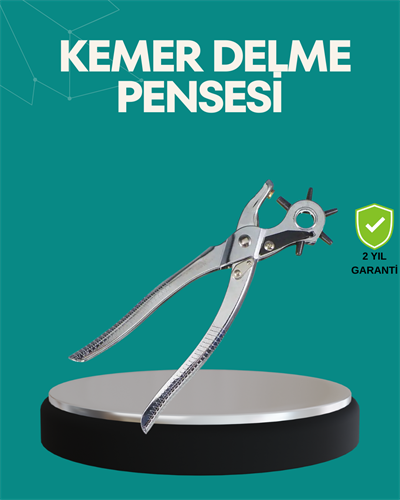 Deri Delme Pensesi 6 Uçlu Ayarlanabilir Kemer Delme Aleti Profesyonel Kullanım