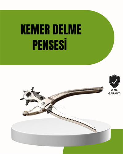 Deride Kemer Çanta Ayakkabı Delme Pensesi 6 Uçlu Döner Başlıklı Tamir Aleti
