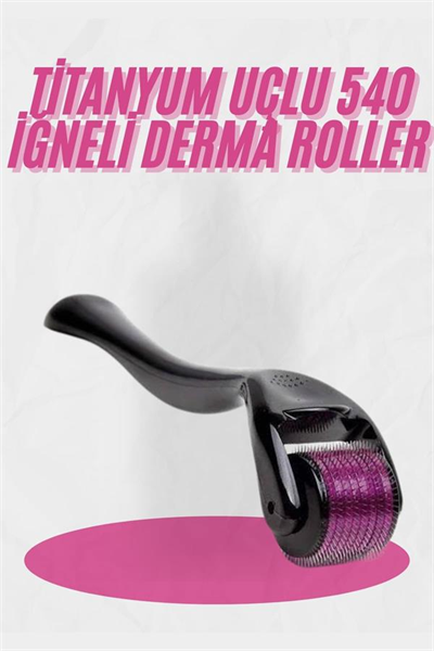 Dermaroller Titanyum 540 Iğneli 1 Mm Saç Kaş Sakal Serum Kullanıma Uygun