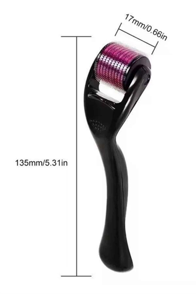 Dermaroller Titanyum 540 Iğneli 1 Mm Saç Kaş Sakal Serum Kullanıma Uygun