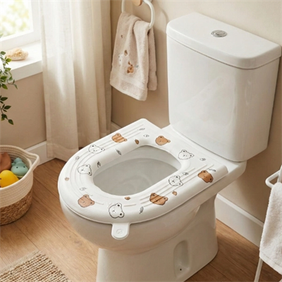 Desenli Klozet Oturak Kılıfı