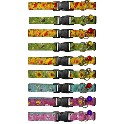 Desenli Zilli Kedi Tasması