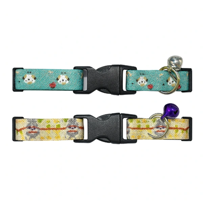 Desenli Zilli Kedi Tasması