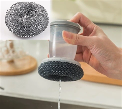 Deterjan Hazneli Telli Bulaşık Fırçası