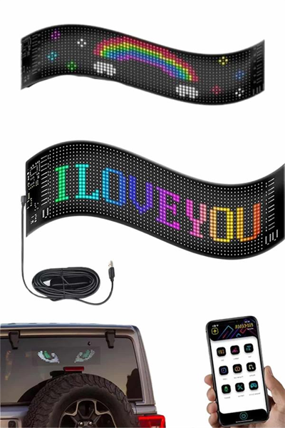 Digital Araba Yazısı Ekran Matrix En Büyük Boy Matrix LED Panel 19*96 pıxel